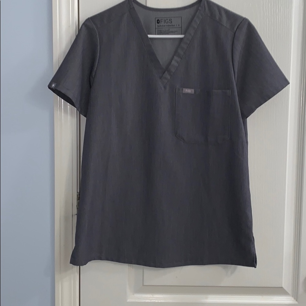 Figs scrub Casma top -Graphite
